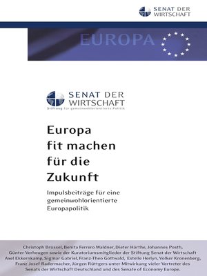 cover image of Europa fit machen für die Zukunft